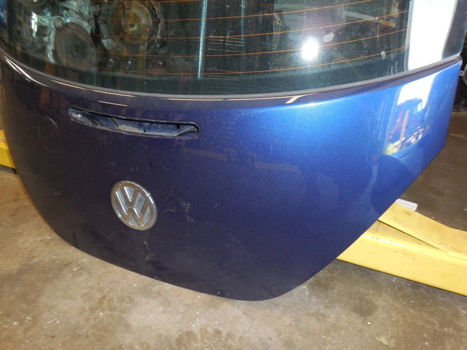 Tapa de panel de vidrio litigado trasero techo rígido Volkswagen Beetle 98-10 azul Foto 4 de 4