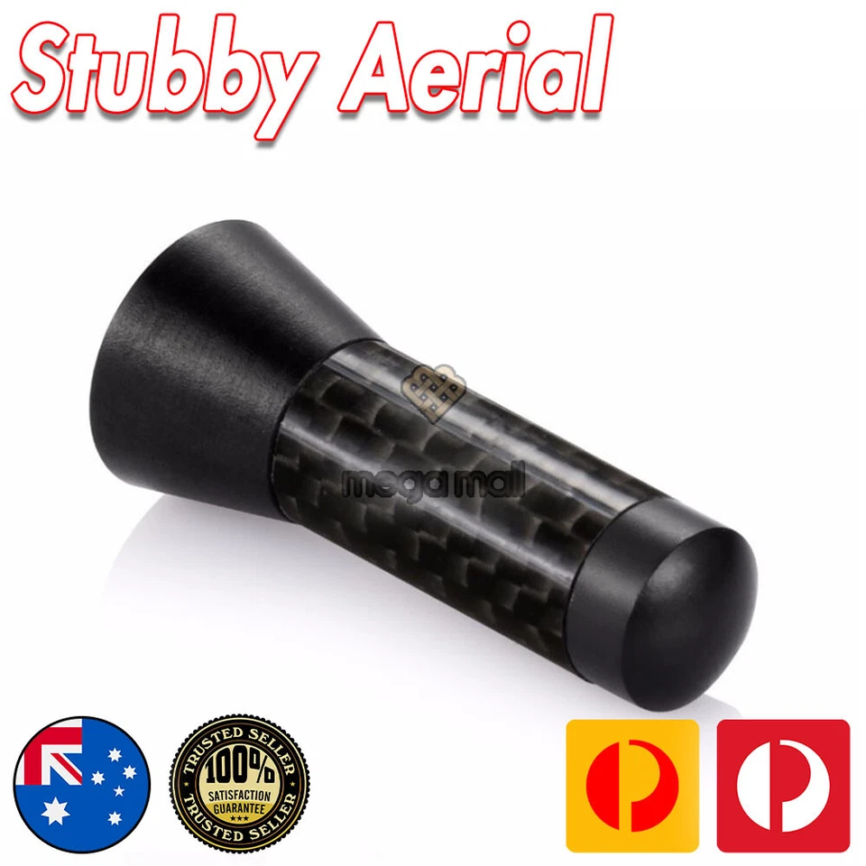 Antena aérea Stubby Bee Sting para Volkswagen VW MK4 MK5 R32 GOLF preta 3,5cm - Imagem 2 de 4