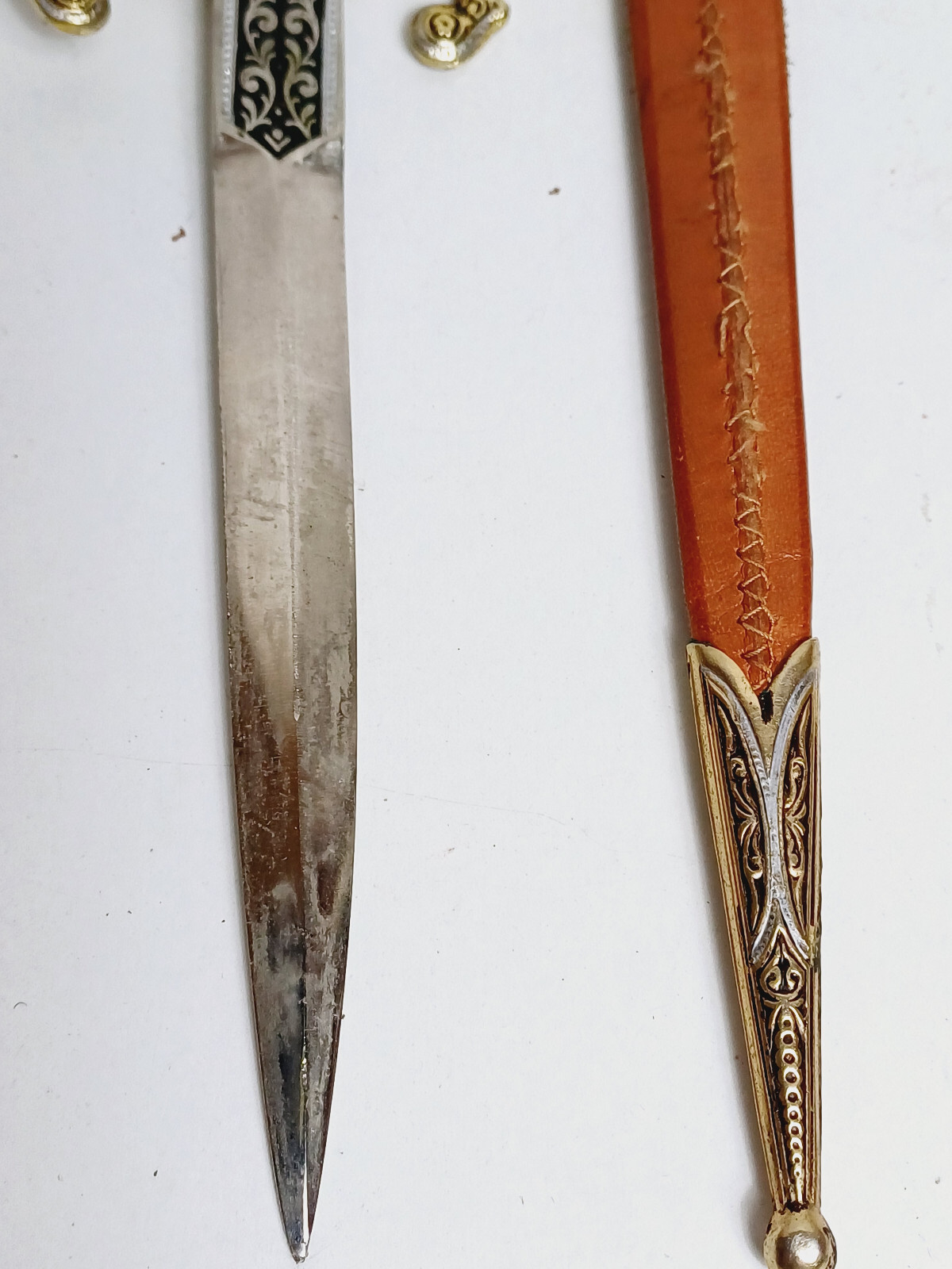 Vintage Toledo Sword Letter opener with sheath eBay