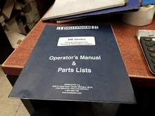 Sweepster HB Series Sweepers Operators Manual and Parts List