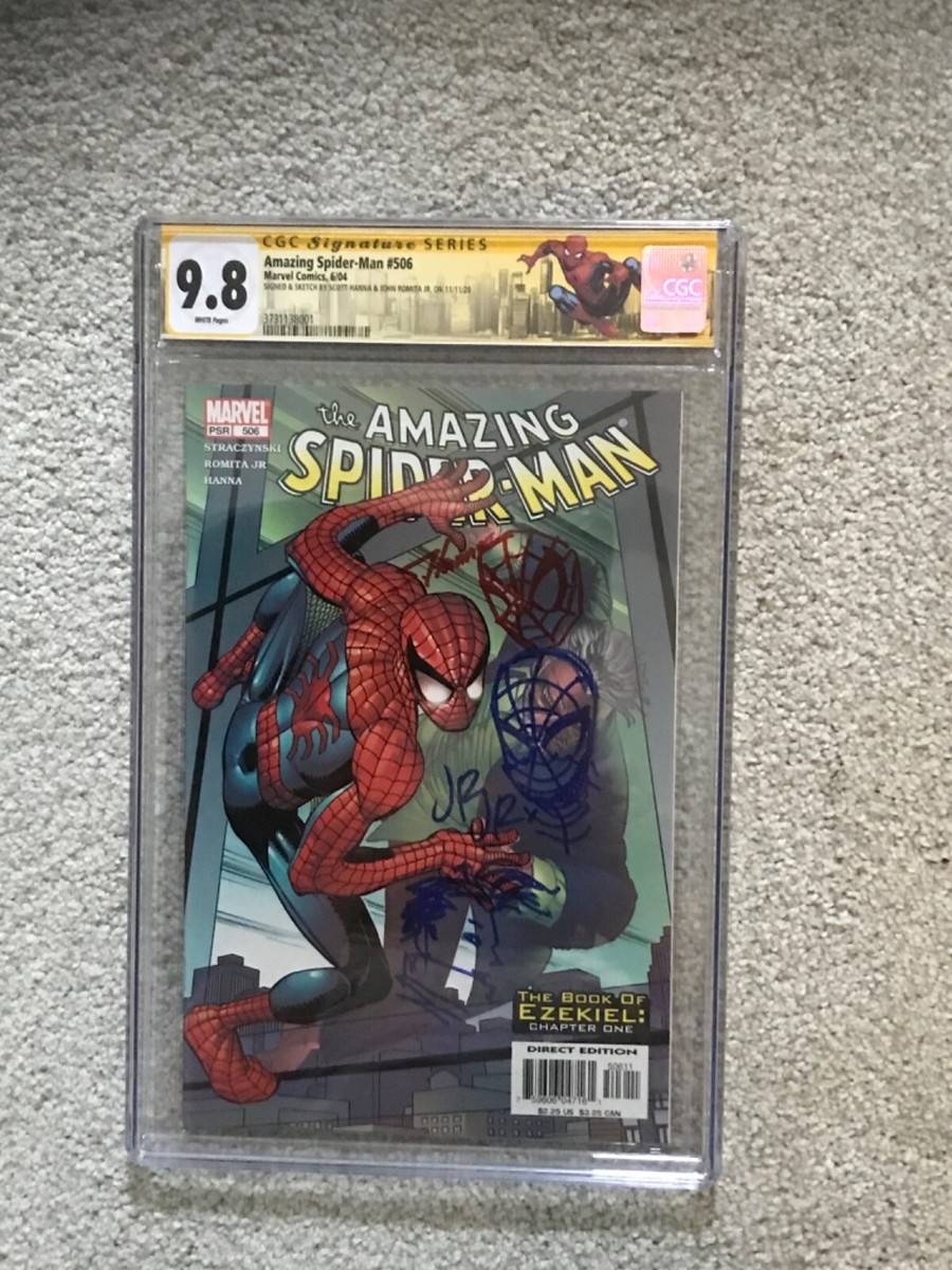 ジョン・ロミータ・Jr氏 直筆サイン Spider-Man CGC9.8 Stan Lee John Romita Sr Jr Waid SIGNED Amazing Spider-Man