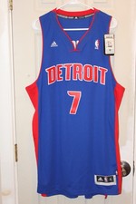 blue Detroit Pistons Brandon Knight (7) stitched adidas jersey (NWT) - adult XL