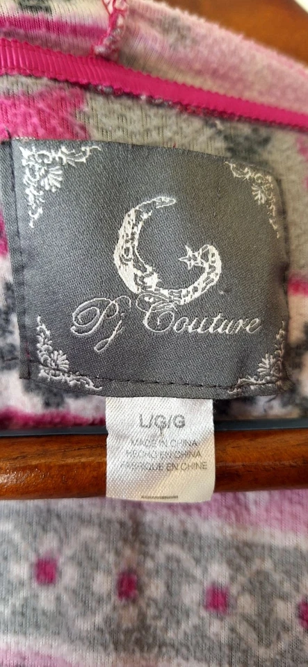 Conjunto de pijama de felpa grande todo en una pieza PJ Couture para mujer ropa de dormir ropa de salón Foto 3 de 4