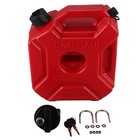 Lockable 5L Fuel Tanks Plastic Petrol Cans Car Mount Motorcycle Jerrycan