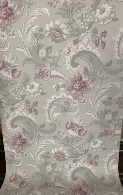 Laura Ashley Wallpaper Baroque - Pale Grape W095999-A/1 Free Postage - Image 1 of 4