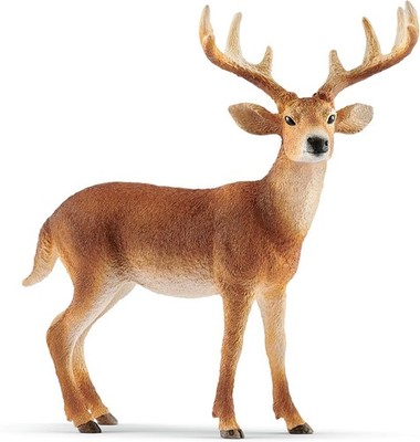 Wild Life White Tail Buck Deer Figurine for Kids Ages 3 Plus