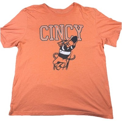 The Shop Short Sleeve T Shirt Orange Cincinnati Bengals Theme Men s XXL