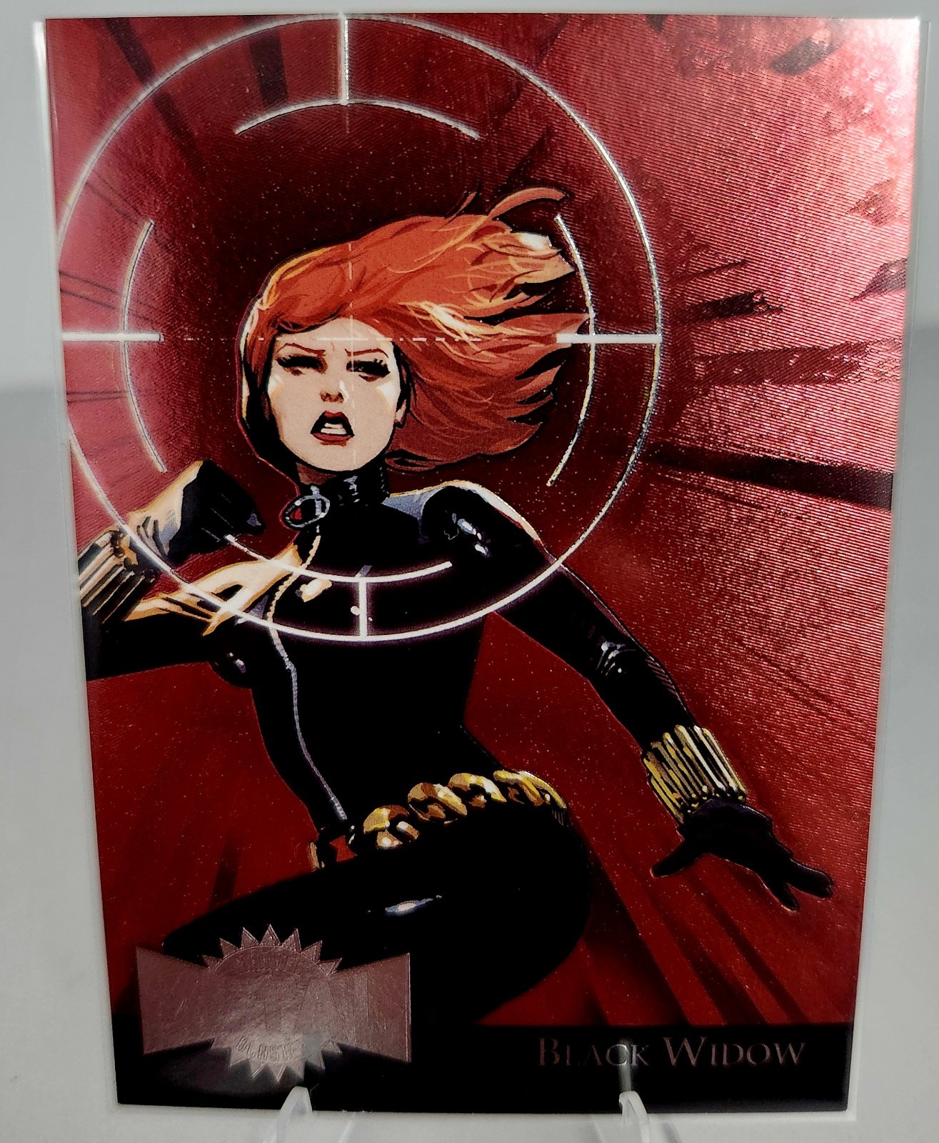 2015 Marvel Fleer Retro - Black Widow Metal Blaster 4 Of 42