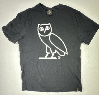 OVO Drake October’s Very Own Owl Logo T-Shirt Black Size Small Made in  Canada