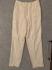 Vintage Lauren Ralph Lauren Size 10 Cornsilk Yellow Wide Leg Wool Dress Pants