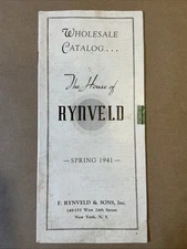 Spring 1941 Wholesale Catalog The House Of Rynveld New York INV-P0917