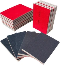 20 PCS 3 x 4 Inch 400-3000 Grit Ultra Fine Sanding Sponge, Soft Foam Sanding ...