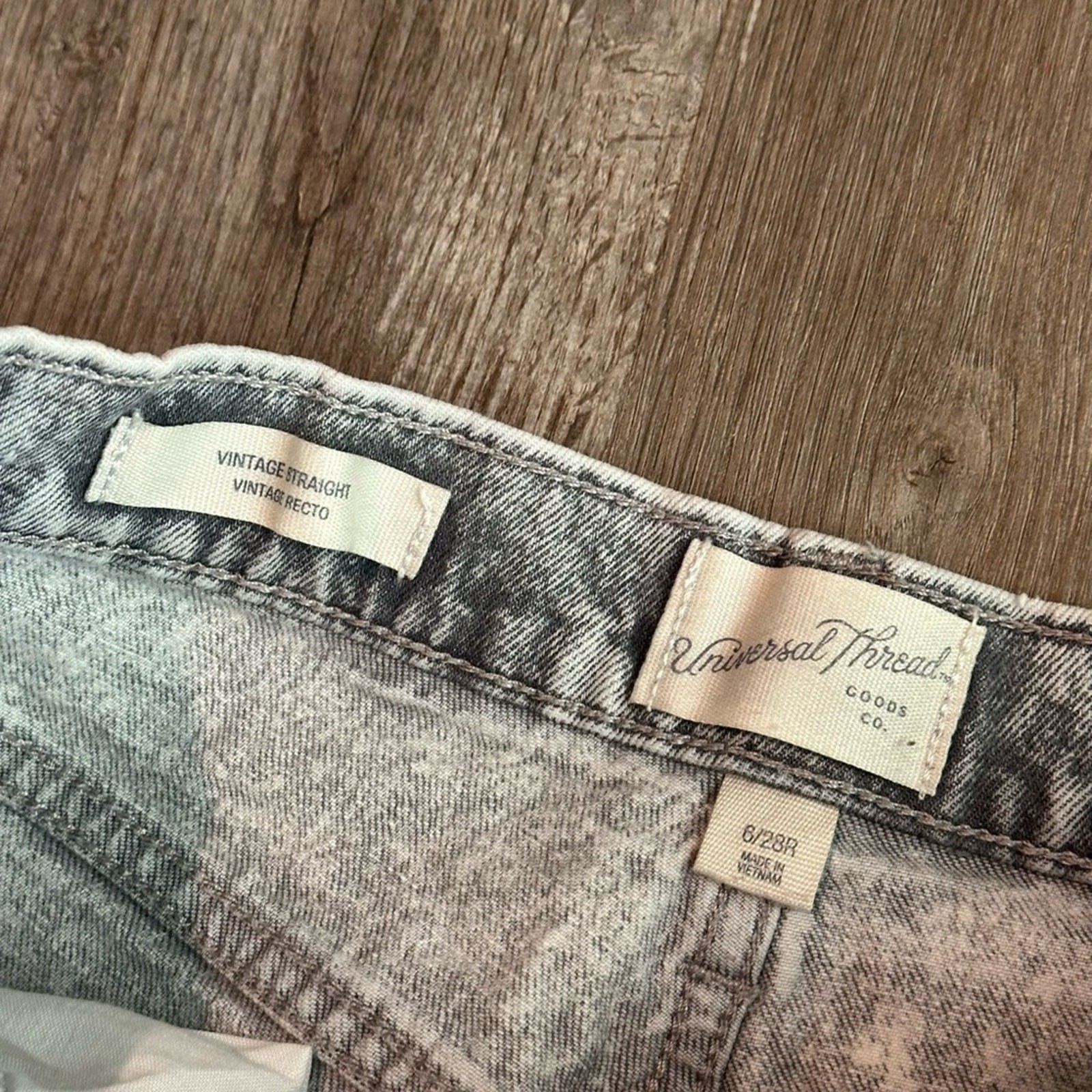 Universal Thread Light Gray Vintage Straight Leg … - image 2