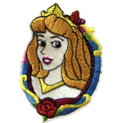 DISNEY PRINCESS SLEEPING BEAUTIFUL!!SOO CUTE ! IRON ON PATCH + ONE FREE STICKER!