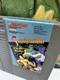 Frankenstein NES Nintendo Game - Authentic/Cleaned/Tested/Working RARE