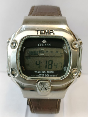 CITIZEN PROMASTER LCD TEMP. QUARTZ D320-S69918 JAPAN MEN'S FULL