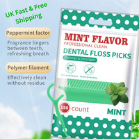 150 pcs Dental Floss Sticks Interdental Tooth Harps Teeth Picks Oral plaque Care