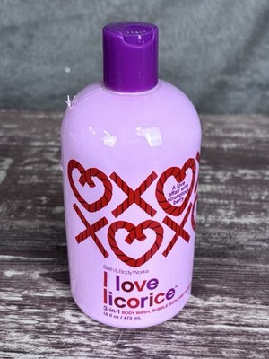 Bath & Body Works I Love Licorice 3-in-1 Body Wash Bubble Bath Shampoo Discont