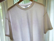 XL/2XL Vtg 90s White Blank Distressed Skate Punk Rock Single Stitch Boxy T-Shirt