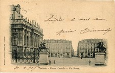TURIN CITY - Piazza Castello and Via Roma - VG - CT077