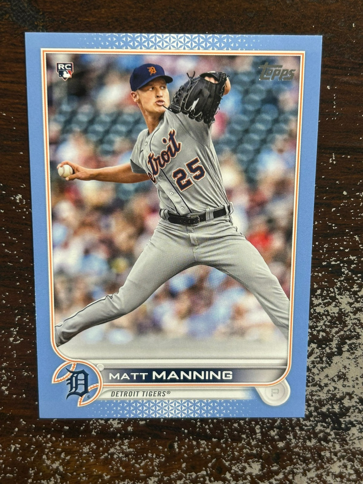 2022 Topps - Matt Manning #31 Father's Day Blue /50 (RC)