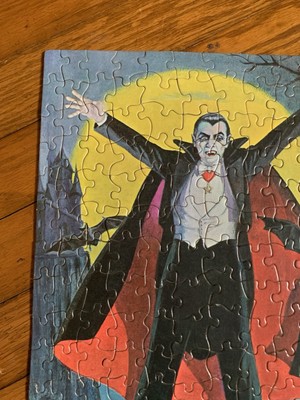 20ドラクマ 1998年製 25枚入り+24 = 49 total Vintage 1974 Dracula Jigsaw Puzzle Universal Monsters Toy Complete
