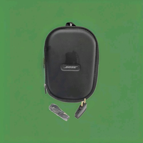 Bose QuietComfort Case Used w/New Flight Adapter, New 3.5mm Cable, No Headphones - Picture 1 of 8