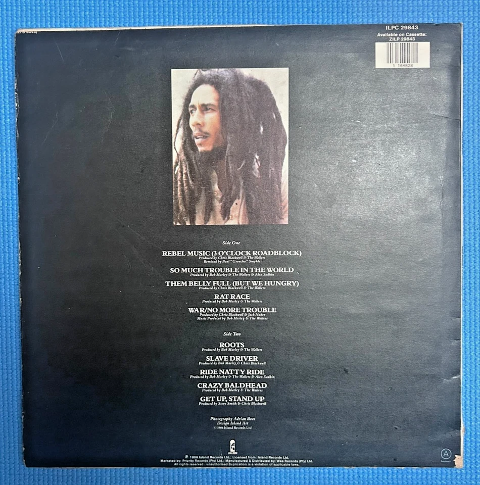 Bob Marley HYPER RARE Zimbabwe Pressing Rebel Music Tosh UB40  Lee Scratch Perry - Image 3 of 4
