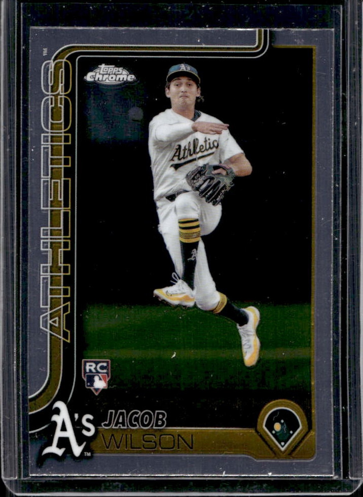 2025 Topps Chrome Jacob Wilson RC Rookie #96 Athletics