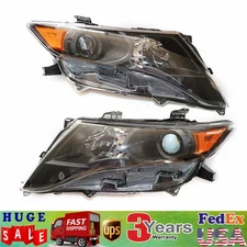1 Pair For Toyota Venza 2009-2016 Headlights Black Housing Halogen Headlamps 