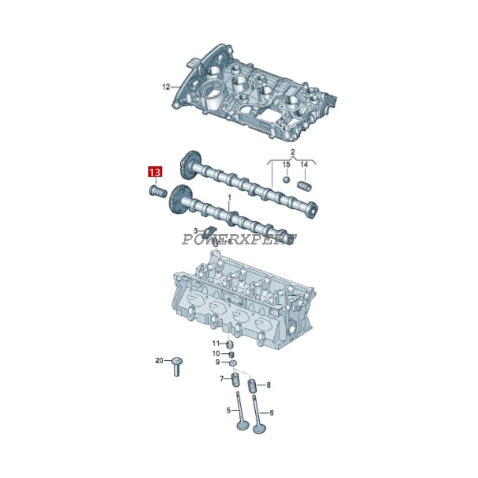 OEM VVT Solenoid 06J109257B for Audi A4 A5 Q3 VW CC Tiguan 2.0T TFSI 2008–2017 - Image 3 of 3