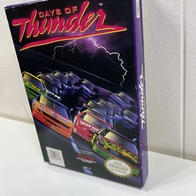 NES Nintendo Days of Thunder Caja, Manual, Cartucho de Juego