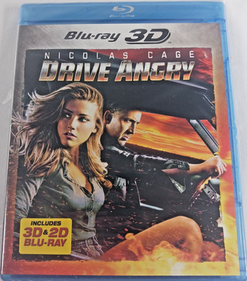 Drive Angry [Blu-ray 3D] Blu-ray Nicolas Cage New Sealed Free Shipping