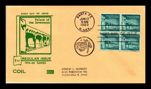 US COVER PALACE OF THE GOVERNORS SANTA FE NEW MEXICO FDC KOLOR KOVER