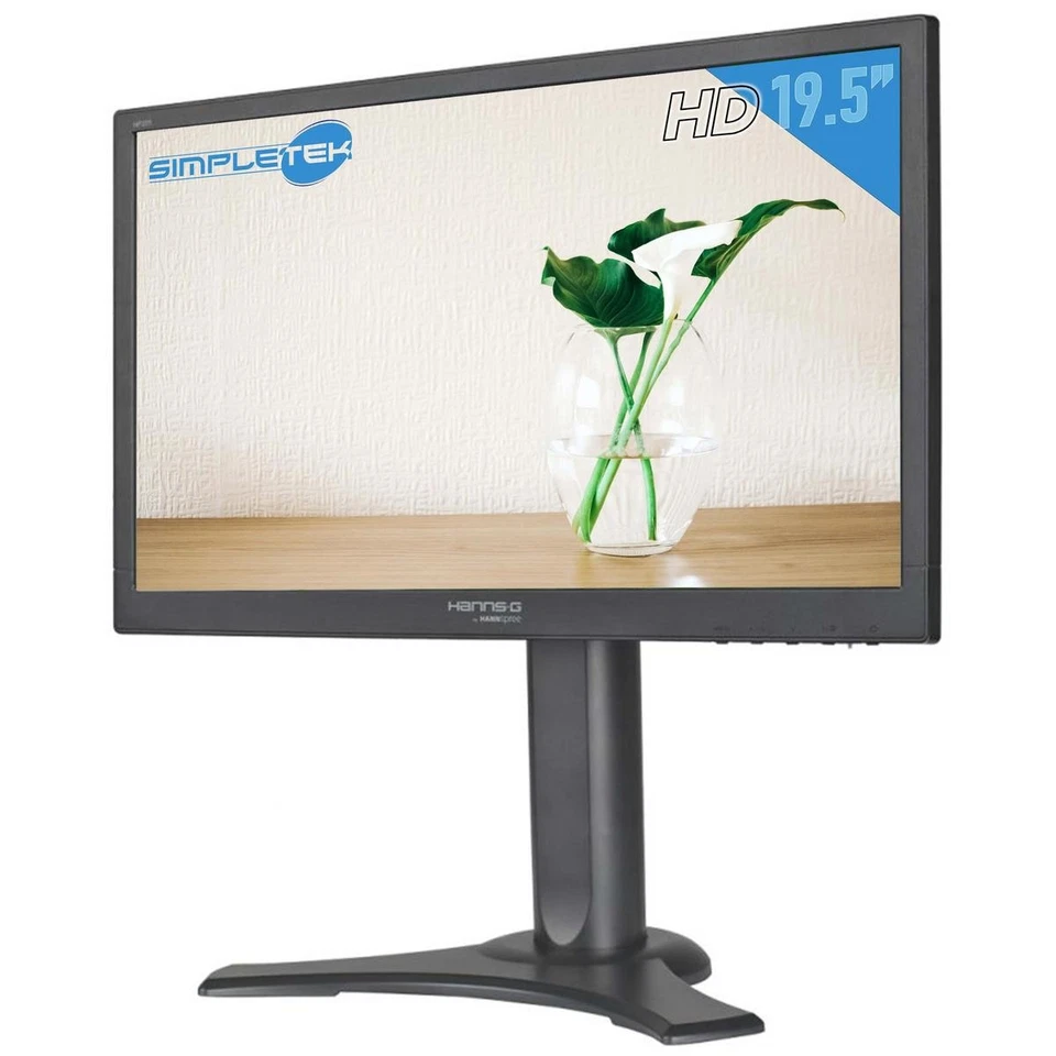 HANNSG HP205DJB Monitor 20" DVI VGA Screen Panel Display LCD Case POS DVR - Image 4 of 4