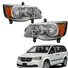 Lámpara de faros cromados para Dodge Grand Caravan 11-19 08-16 Chrysler Town&Country