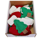 Eco-Pup Box Of 30 Wool Holiday Catnip Toys - Stocking And Christmas Tree