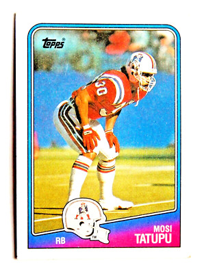 Mosi Tatupu #179 Topps 1988 Football Card (New England Patriots) 