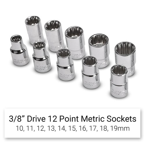 Daytona D179MS 179pce 1/2", 3/8" and 1/4" Drive Metric Socket Set - Picture 5 of 12