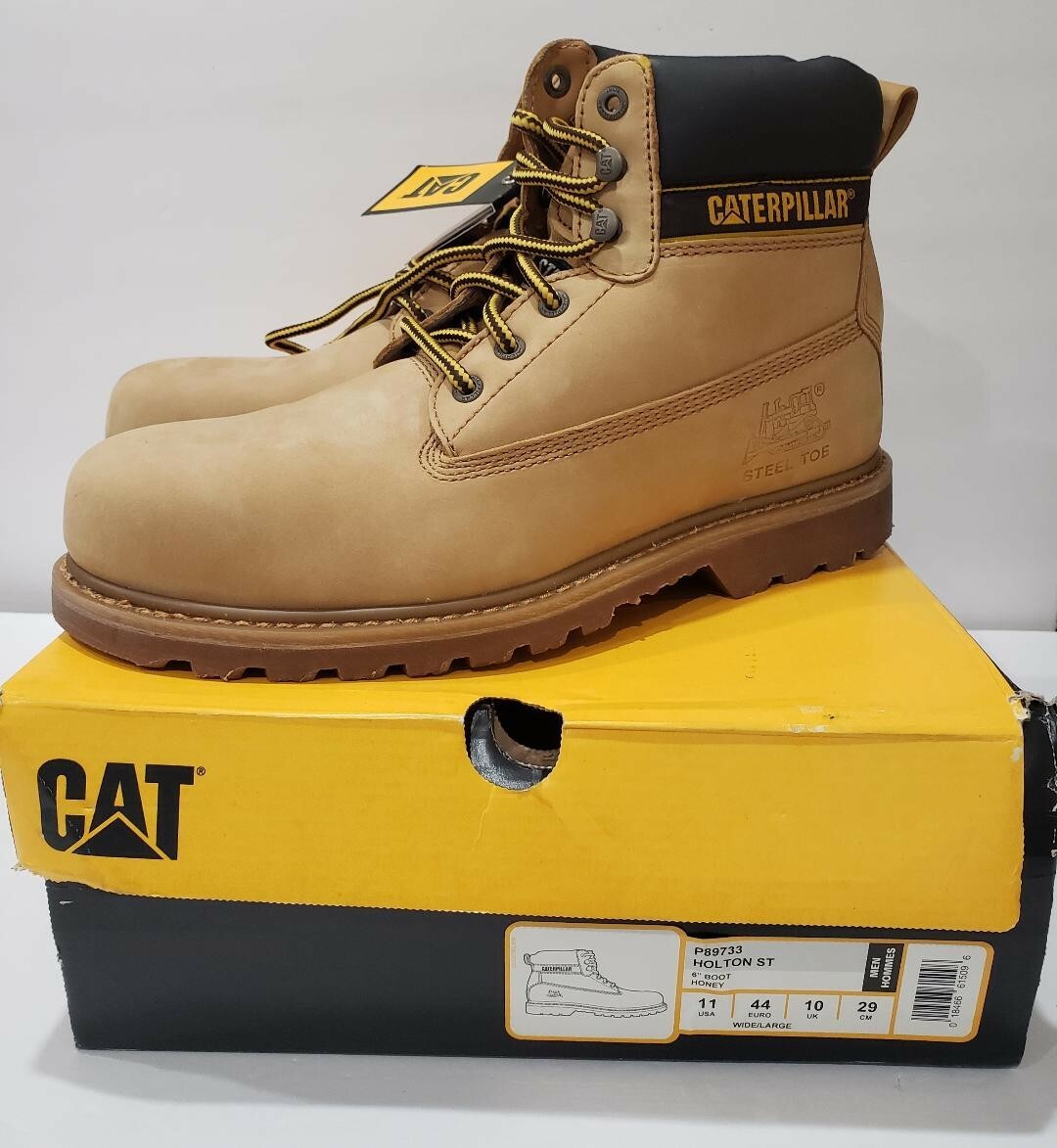 Work Boots Safety Steel Toe Cap Honey 