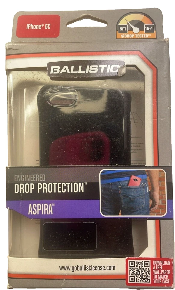 Ballistic Aspira Series Case for Apple iPhone 5c, Black/Charcoal, 34.99 - Image 3 of 4