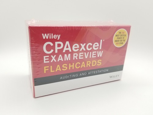 Wiley CPAexcel Exam Review Auditing and Attestation Flashcards NEW! SEALED! - 第 1/6 張圖片
