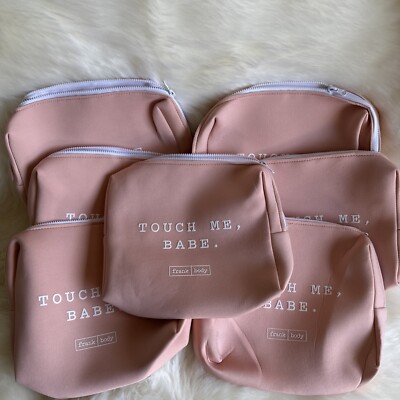 7 pc - Frank Bidy Touch Me, Babe. Travel Makeup Skincare Bag - Brand New !
