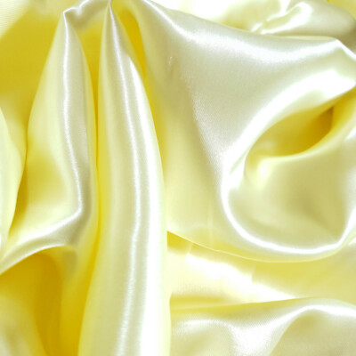 BABY YELLOW MEDIUM SATIN FABRIC 58