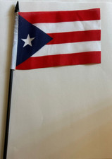 Puerto RIco Desk Flag 4" x 6" Inches Puerto Rican