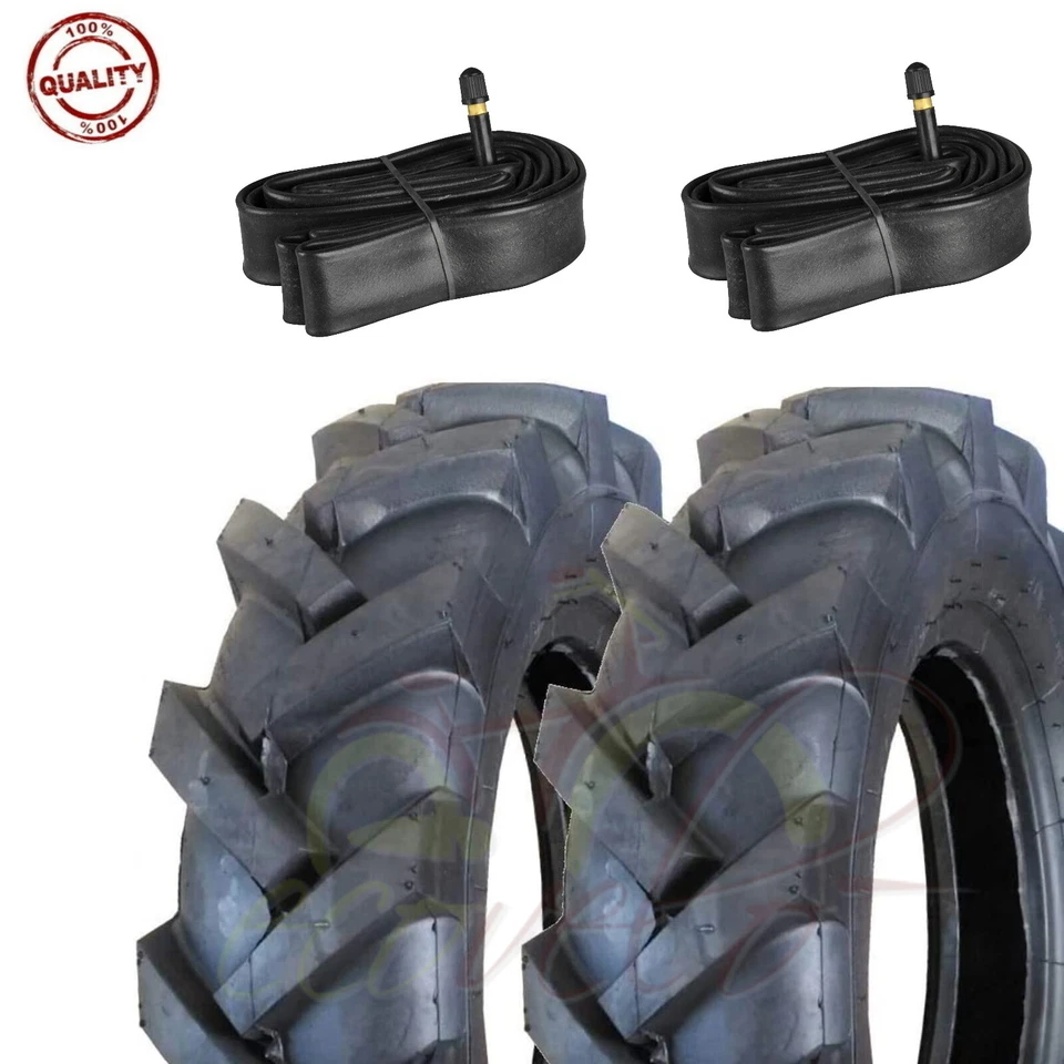 RIDER 2 PNEUMATICI + CAMERE D'ARIA TRATTORINO 4.00 - 8 GOMME RUOTE COPERTONI MOTOZAPPA