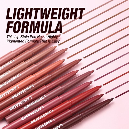 12 Colors Matte Lip Liner Pen Natural Contour Matte Lip Stain Makeup Tool - Picture 3 of 20
