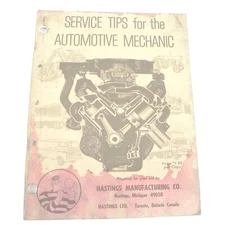 VINTAGE 1950S HASTINGS MFG COMPANY SERVICE TIPS FOR THE AUTOMOTIVE MECHANIC