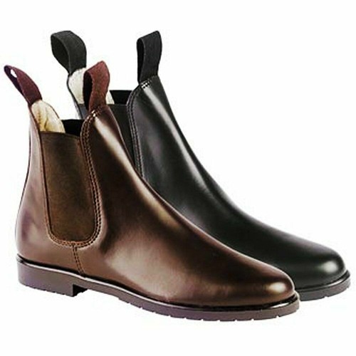 Loveson Hanover Jodhpur Boots In Black And Tan Available In Various Sizes - 第 1/1 張圖片