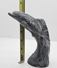G.H. Cook Company Grey 6" Dolphin Sculpture.. Excellent Condition